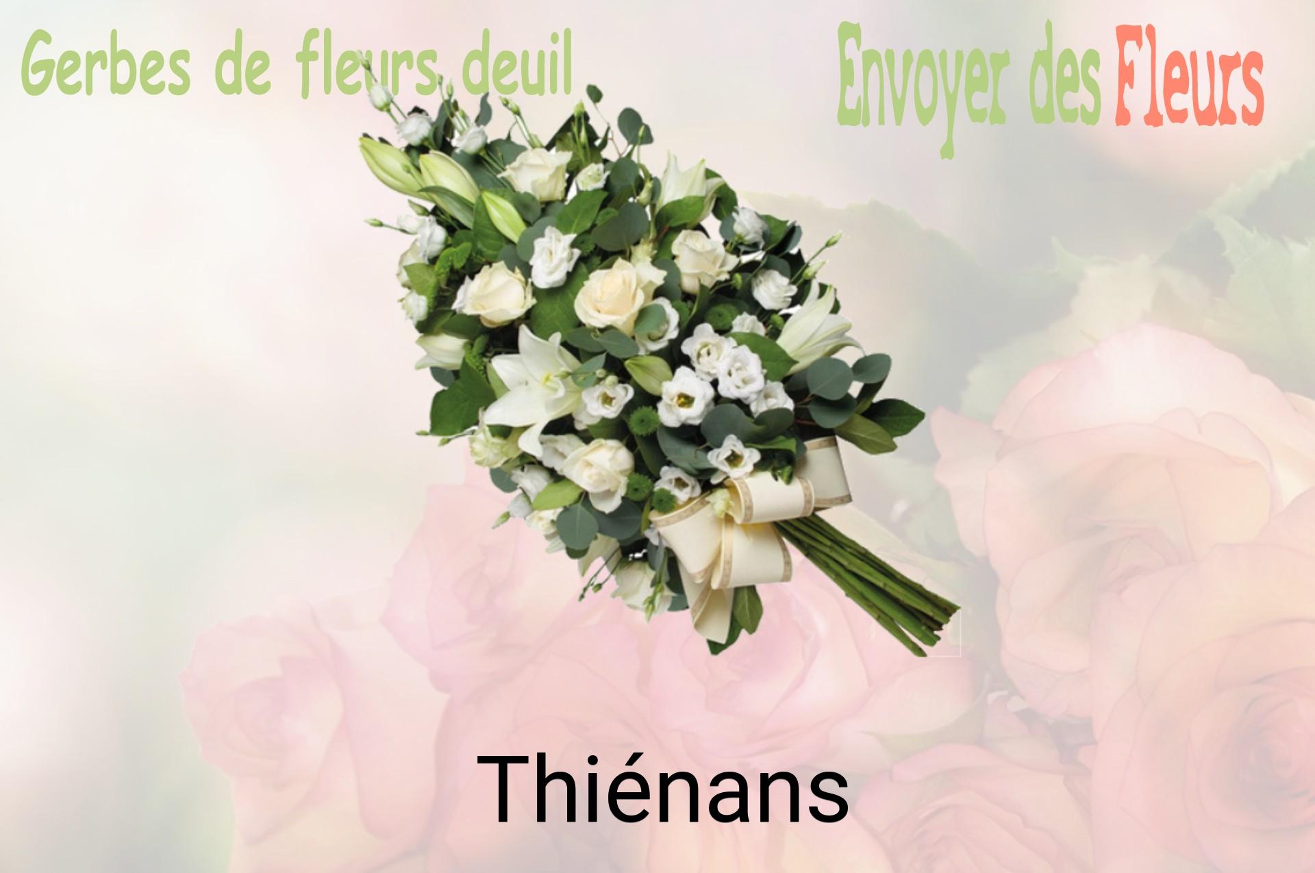Gerbe de fleurs de deuil livrée à Thiénans